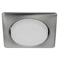 KL71 SN /1 (к) Светильник ЭРА под лампу Gx53 квадр.,220V, 13W,сатин никель (40/960)