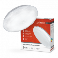 Светильник сд серии DECO 24Вт 230В 4000К 1560Лм 330х55мм ДАЙМОНД IN HOME