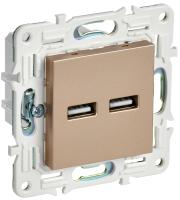 SKANDY Розетка USB A+A 3,1А SK-R15Sa песочный IEK