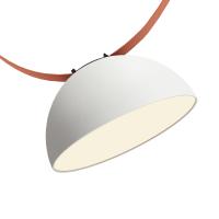 DK5560-WH+BK Cветильник для трека-ремня Belty, серия Flow, со светодиодом, D220*H117мм, 48V DC, 24W, RA90, 120°, 4000K, IP20, белый с черным, алюминий