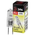 GY6.35-JCD-35W-230V  Лампа галогенная ЭРА JCD-35W-230V-GY6.35 35Вт капсула теплый белый свет GY6.35