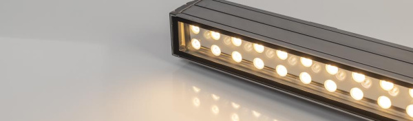 Светодиодный прожектор AR-LINE-500M-12W-220V Warm (Grey, 30 deg) (Arlight, IP65 Металл, 3 года)