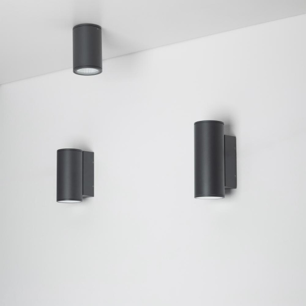 Светильник LGD-FORMA-WALL-R90-12W Warm3000 (GR, 44 deg, 230V) (Arlight, IP54 Металл, 3 года)