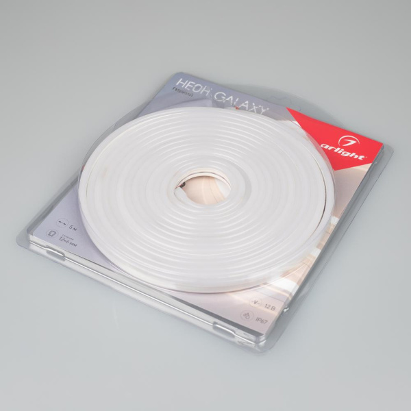 Гибкий неон GALAXY-1206-5000CFS-2835-100 12V White (12x6mm, 12W, IP67) (Arlight, 12 Вт/м, IP67)