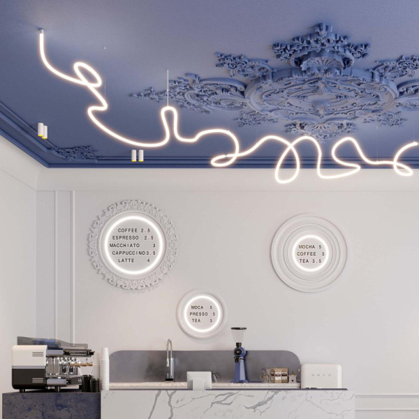 Лента герметичная MOONLIGHT-SIDE-FP-X1088-D25mm 24V Warm2300 (20 W/m, IP65, 5m, wire x1) (Arlight, Вывод кабеля боковой)