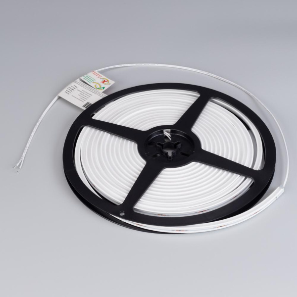 Лента герметичная MOONLIGHT-SIDE-T-M196-03x06mm 24V Warm2300 (7.2 W/m, IP54, 2216, 5m, wire x2) (Arlight, Вывод кабеля прямой)