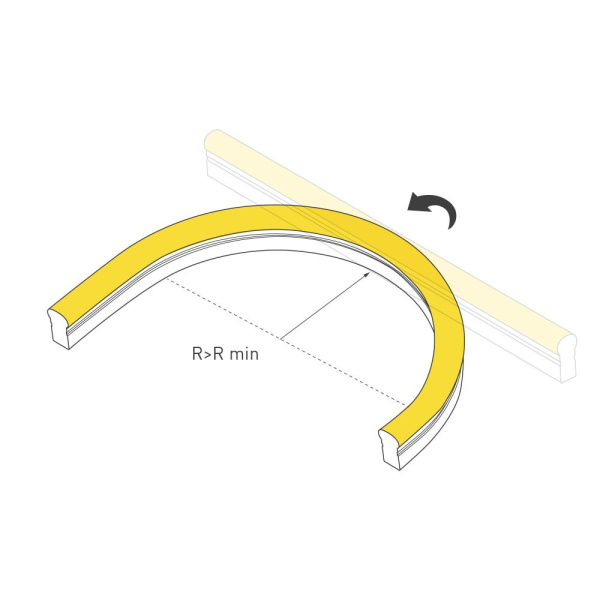 Гибкий неон ARL-NEON-1608-SIDE 24V Day (Arlight, 6 Вт/м, IP65)