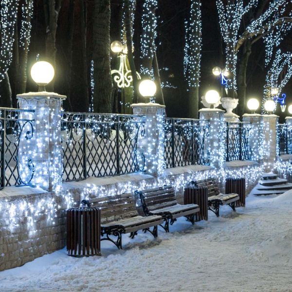 Светодиодная гирлянда ARD-EDGE-CLASSIC-2400x600-CLEAR-88LED-STD WHITE (230V, 6W) (Ardecoled, IP65)