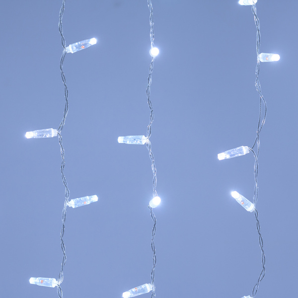 Светодиодная гирлянда ARD-CURTAIN-CLASSIC-2000x3000-CLEAR-760LED-BLINK White (230V, 60W) (Ardecoled, IP65)