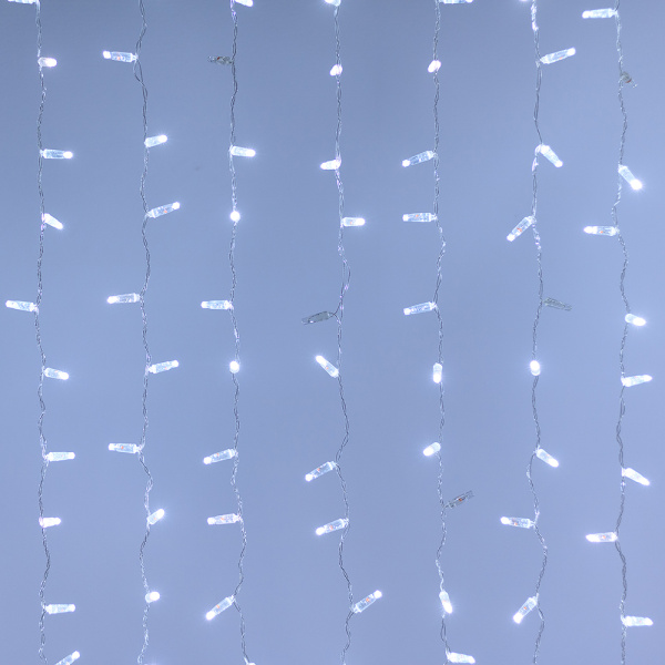 Светодиодная гирлянда ARD-CURTAIN-CLASSIC-2000x1500-CLEAR-360LED-BLINK White (230V, 60W) (Ardecoled, IP65)