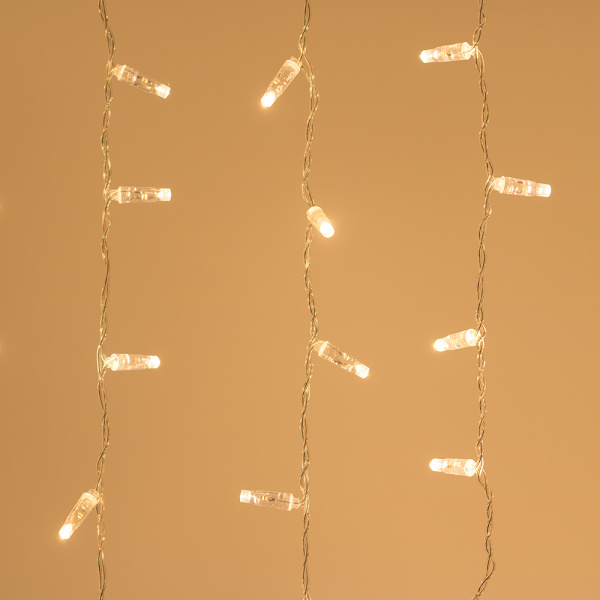 Светодиодная гирлянда ARD-CURTAIN-CLASSIC-2000x9000-CLEAR-2200LED Warm (230V, 120W) (Ardecoled, IP65)