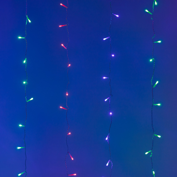Светодиодная гирлянда ARD-CURTAIN-HOME-1000x1500-CLEAR-96LED RGB (230V, 9W) (Ardecoled, IP20)