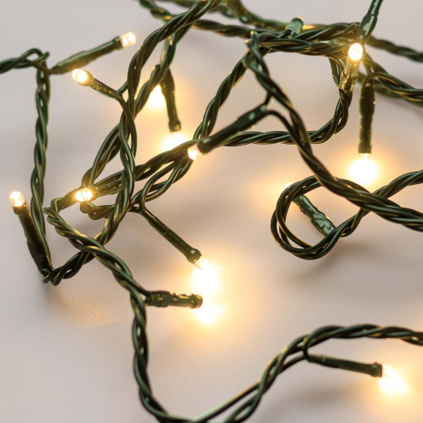 Светодиодная гирлянда ARD-STRING-HOME-5000-GREEN-50LED-FLASH WARM (230V, 3.5W) (Ardecoled, IP20)