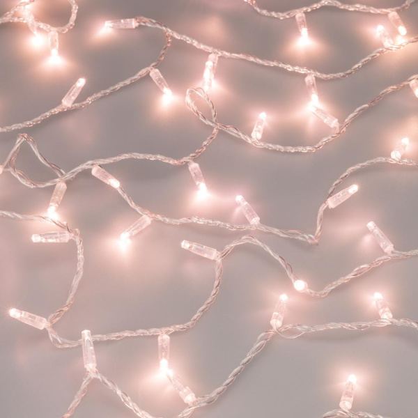 Светодиодная гирлянда ARD-STRING-CLASSIC-1000-CLEAR-100LED-PULSE Rose Gold (230V, 7W) (Ardecoled, IP65)
