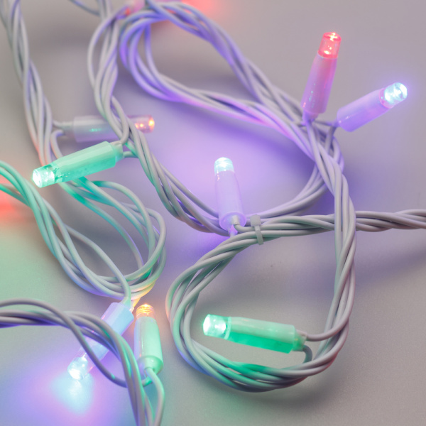 Светодиодная гирлянда ARD-STRING-CLASSIC-10000-WHITE-100LED-LIVE RGB (230V, 7W) (Ardecoled, IP65)