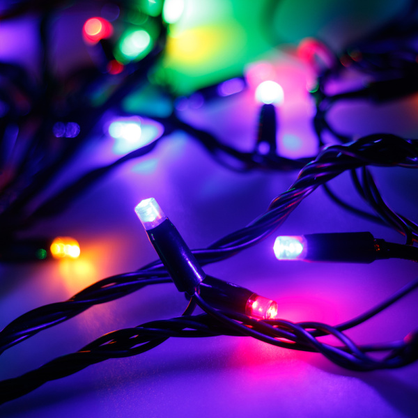 Светодиодная гирлянда ARD-STRING-PRO-10000-BLACK-100LED-LIVE RGB (230V, 7W) (Ardecoled, IP65)