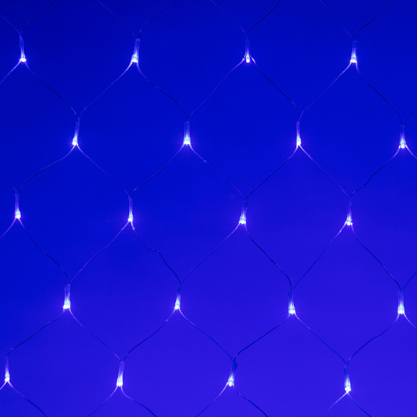 Светодиодная гирлянда ARD-NETLIGHT-HOME-1500x1500-CLEAR-150LED Blue (230V, 12W) (Ardecoled, IP20)