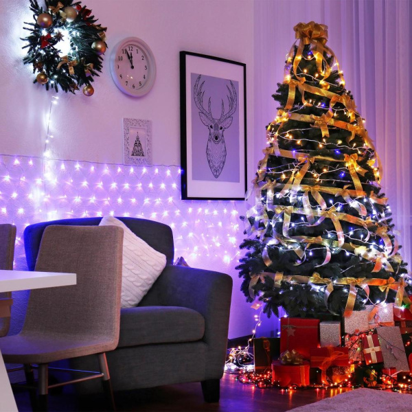 Светодиодная гирлянда ARD-NETLIGHT-HOME-1800x1500-CLEAR-180LED White (230V, 15W) (Ardecoled, IP20)