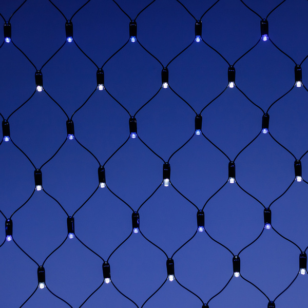 Светодиодная гирлянда ARD-NETLIGHT-CLASSIC-2000x1500-BLACK-288LED White/Blue (230V, 18W) (Ardecoled, IP65)