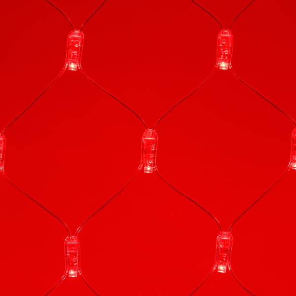 Светодиодная гирлянда ARD-NETLIGHT-CLASSIC-2000x1500-CLEAR-288LED Red (230V, 18W) (Ardecoled, IP65)