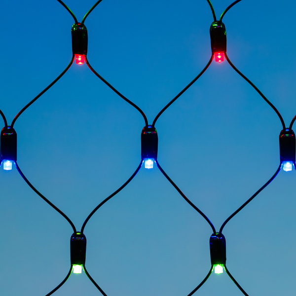 Светодиодная гирлянда ARD-NETLIGHT-CLASSIC-2000x1500-BLACK-288LED RGB (230V, 18W) (Ardecoled, IP65)