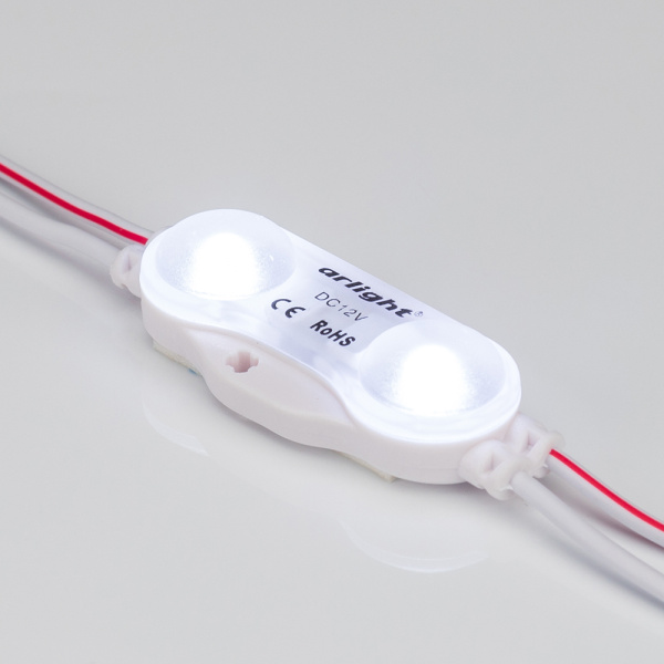 Модуль герметичный ARL-BEST2835-2-1W-12V Cool 160deg (Arlight, Закрытый)