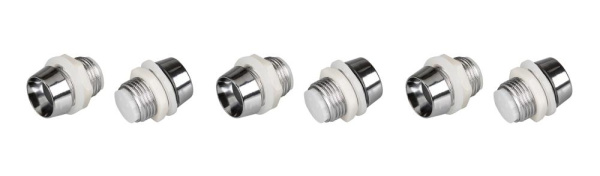 10PC Держатель 10мм (хром. пластик, с гайкой) (Arlight, 10мм (круглый))