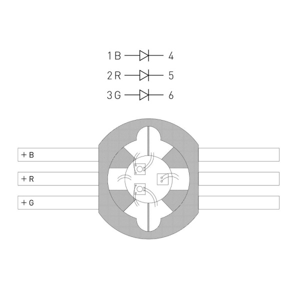 Мощный светодиод ARPL-9W-EPL45-RGB (700mA) (Arlight, Emitter)