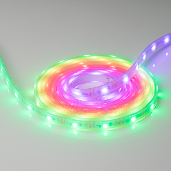 Лента SPI-5000P-RAM 12V RGB (5060, 150 LED x1) (Arlight, Закрытый, IP66)