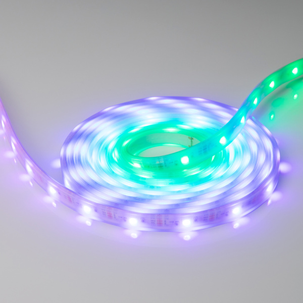 Лента SPI-5000P-RAM 12V RGB (5060, 150 LED x1) (Arlight, Закрытый, IP66)