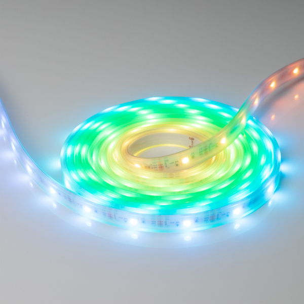 Лента SPI-5000P-RAM 12V RGB (5060, 150 LED x1) (Arlight, Закрытый, IP66)