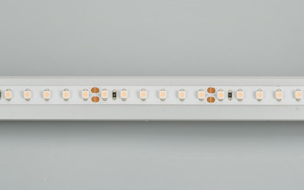 Лента RT 2-5000 24V Cool 8K 2x (3528, 600 LED, LUX) (Arlight, 9.6 Вт/м, IP20)