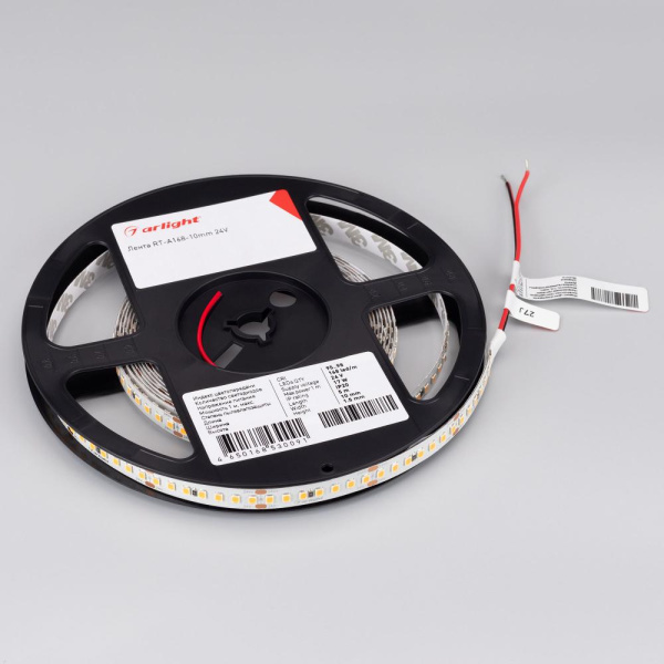 Лента RT 2-5000 24V Warm3000 3x (2835, 840 LED, LUX) (Arlight, 17 Вт/м, IP20)