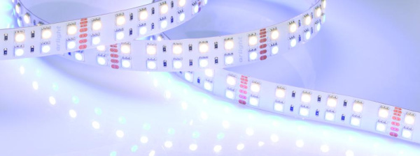 Лента RT 2-5000 24V RGB-Day 2x2 (5060, 720 LED, LUX) (Arlight, 32 Вт/м, IP20)