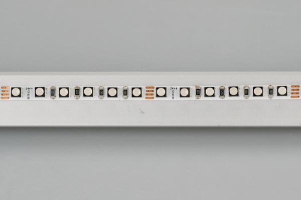 Лента MINI-120-24V RGB 5mm (3535, 5m, LUX) (Arlight, 8 Вт/м, IP20)