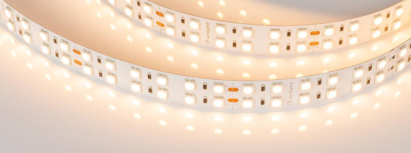 Лента RT 2-5000 24V Warm2700 2x2 (5060, 720 LED, LUX) (Arlight, 34.4 Вт/м, IP20)