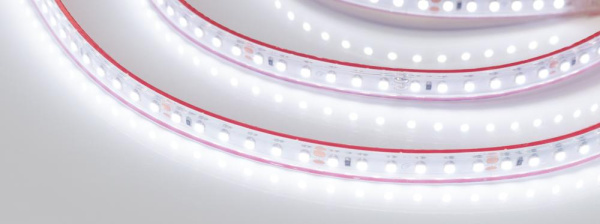 Лента RTW 2-5000PS 24V White6000 2x (3528, 600 LED, LUX) (Arlight, 9.6 Вт/м, IP67)