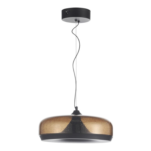 SL6014.603.01 Светильник подвесной ST-Luce Черный/Коричневый, с пузырьками LED 1*42W 3000K RIPPLE