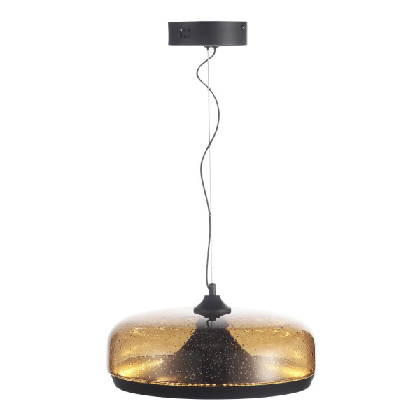 SL6014.603.01 Светильник подвесной ST-Luce Черный/Коричневый, с пузырьками LED 1*42W 3000K RIPPLE