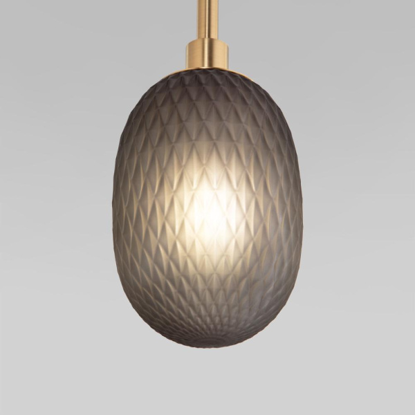 Подвесной светильник со стеклянными плафонами 50266 дымчатый/прозрачный/янтарный