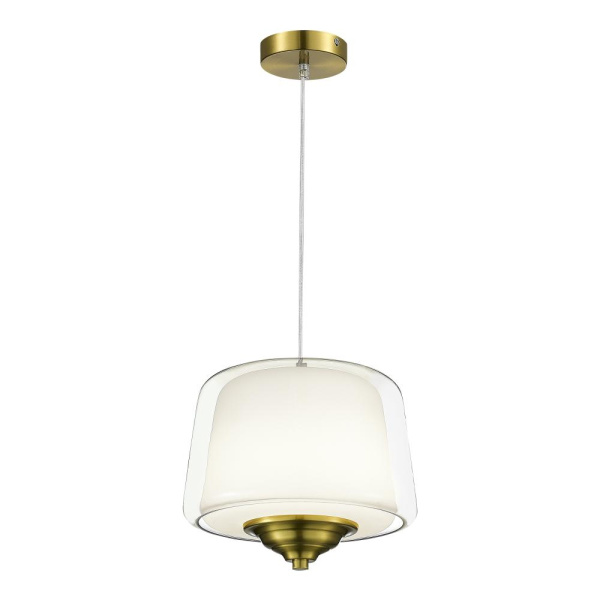 SL6127.303.01 Светильник подвесной ST-Luce Латунь/Белый, Прозрачный LED 1*18W 3000K PANDORA