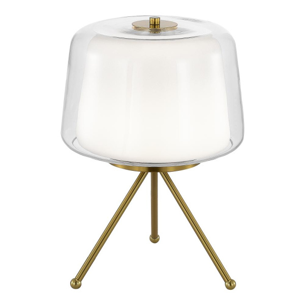 SL6127.304.01 Светильник настольный ST-Luce Латунь/Белый, Прозрачный LED 1*16W 3000K PANDORA