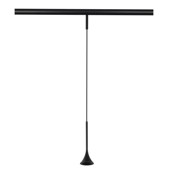 ST688.446.05 Магнитный трековый светильник Черный LED 1*5W 4000K Lm Ra>90  IP20 D70xH225 24V SUPER5