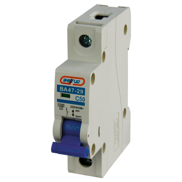 Автоматический выключатель ВА47-29 1P 50А (С) 4,5кА ЭНЕРГИЯ