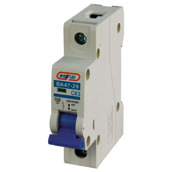 Автоматический выключатель ВА47-29 1P 63А (С) 4,5кА ЭНЕРГИЯ