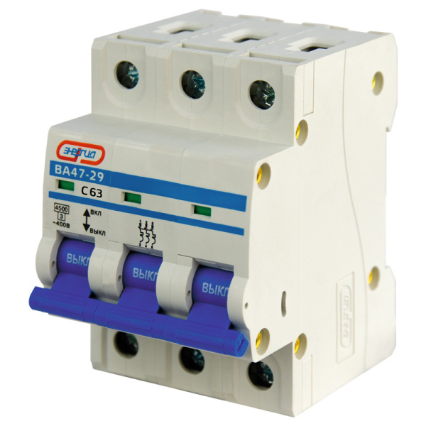 Автоматический выключатель ВА47-29 3P 63А (С) 4,5кА ЭНЕРГИЯ