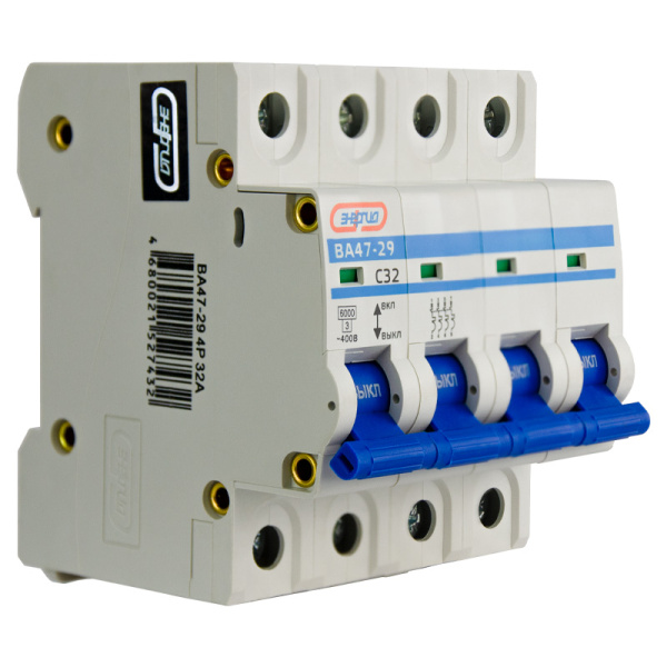 Автоматический выключатель ВА47-29 4P 32А (С) 6кА ЭНЕРГИЯ