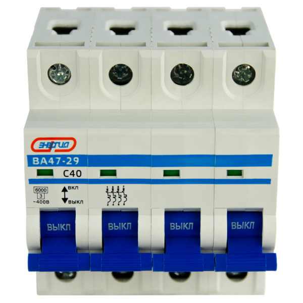 Автоматический выключатель ВА47-29 4P 40А (С) 6кА ЭНЕРГИЯ