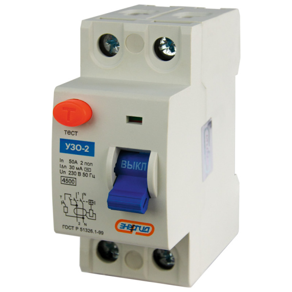 АВДТ-32 40А (УЗО-2) 1P+N 50A 30мА AC 4,5кА ЭНЕРГИЯ