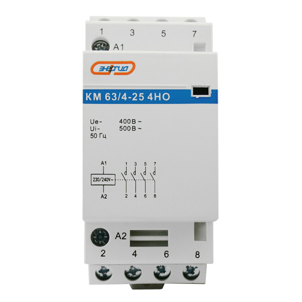 Модульный контактор КМ63/4P 25A 4НО ЭНЕРГИЯ